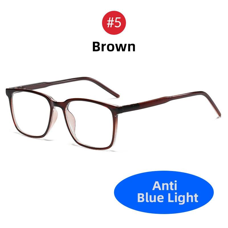 2024 Trending Blue Light Blocking Men's Glasses Gaming TR90 Matte Black Anti Ray Eyeglasses Women Transparent Fashion Eyewear - NagiShop