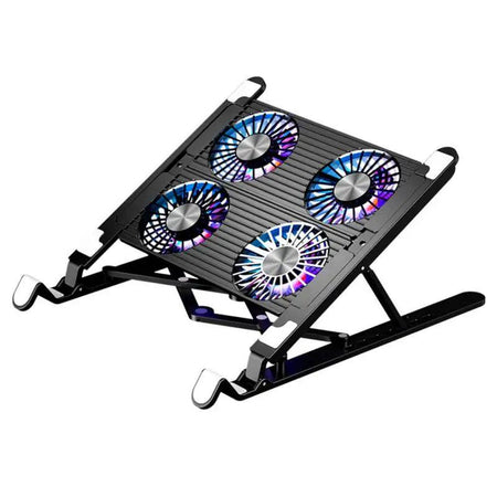 Gaming Laptop Stand Foldable Laptop Cooling Pad With 2/4 Fan Base Laptop Fan Cooling Base Notebook Cooler For Laptop Accessories - NagiShop