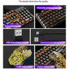 Gaming Mechanical Keyboard  Feel Rainbow LED Backlight USB Keyboard and Mouse Set Ergonomic for PC Laptop Computer Gamer - NagiShop