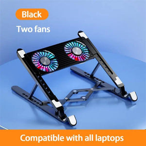 Gaming Laptop Stand Foldable Laptop Cooling Pad With 2/4 Fan Base Laptop Fan Cooling Base Notebook Cooler For Laptop Accessories - NagiShop