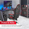 Gaming Chair,Backrest and Seat Height Adjustable Swivel Recliner Racing Office Computer Ergonomic Video Game Chair with Footrest - NagiShop