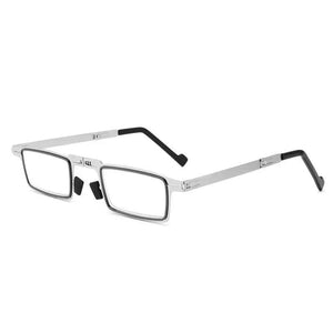 Anti-Blue Light Blocking Folding Reading Glasses Comfortable Full-Frame Metal Eyewear Men And Women Hd Ultra Light Portable - NagiShop