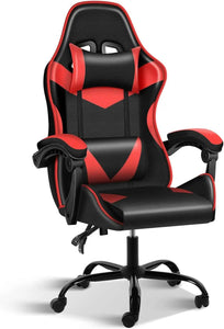 Gaming Chair,Backrest and Seat Height Adjustable Swivel Recliner Racing Office Computer Ergonomic Video Game Chair with Footrest - NagiShop