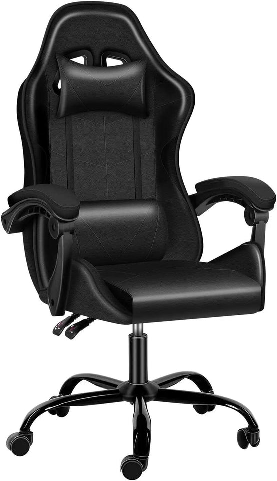 Gaming Chair,Backrest and Seat Height Adjustable Swivel Recliner Racing Office Computer Ergonomic Video Game Chair with Footrest - NagiShop